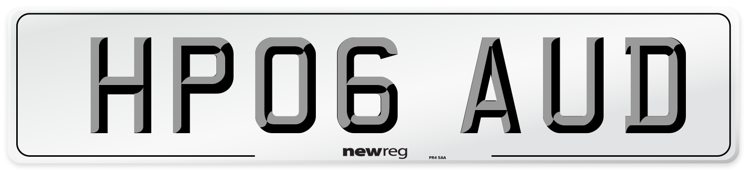 HP06 AUD Number Plate from New Reg